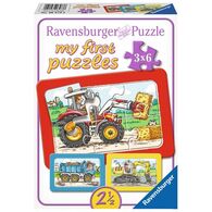 06573&lrm; Excavator, Tractor and Dump Truck Ravensburger&lrm; למכירה 