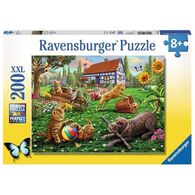 חיות בית משתעשעות בחצר 200 חלקים פאזל Ravensburger 12828 למכירה 