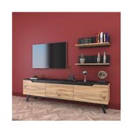 מזנון 3793 מזנון טלויזיה עם זוג מדפים דגם מילאן Geva Design למכירה , 3 image