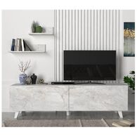 מזנון מזנון טלוויזיה 1.8 מטר עם סט מדפי תליה לקיר דגם גוניור Geva Design למכירה , 2 image