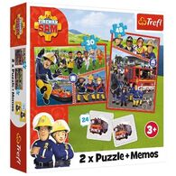 פאזל Fireman Sam's squad 24 + 30 48 93334 חלקים Trefl למכירה , 2 image