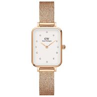 שעון יד  אנלוגי  לאישה Daniel Wellington Quadro Lumine Pressed Mesh DW00100527 למכירה 