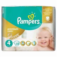 מכנסונים Pampers פרימיום 34 יחידות מידה 4 למכירה 