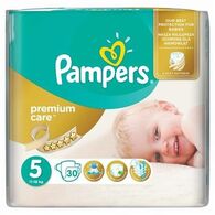 Pampers פרימיום 30 יחידות מידה 5 למכירה 