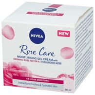 Rose Care Moisturising Gel Cream With Rose Water 50ml Nivea למכירה 