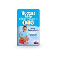חיתולי גמילה Huggies M חיתולי גמילה פול אפס בנים לארג  14 יחידות למכירה 