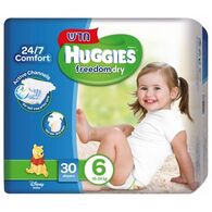 חיתולים Huggies פרידום דריי 34 יחידות מידה 6 למכירה 