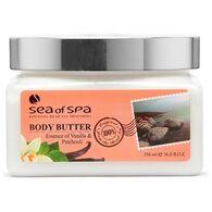 Essence of Vanilla & Patchouli Body Butter 350ml Sea of Spa למכירה 