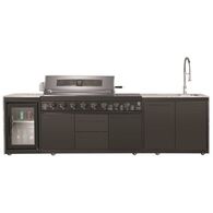 מטבח חוץ  גז 39012 מטבח חוץ 6 מבערים כולל כיור ברז ומקרר Z grills למכירה , 2 image