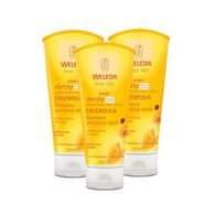 3X200 תחליב רחצה ושמפו קלנדולה לתינוק Weleda למכירה , 2 image