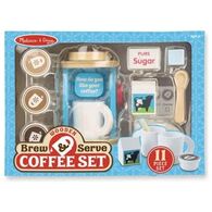 Melissa & Doug 9842 Wooden Brew & Serve Coffee Set למכירה 