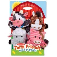 Melissa & Doug 9080 Farm Friends Hand Puppets 4 למכירה 