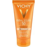 Vichy Ideal Soleil BB Tinted Dry Touch Face Fluid Mat SPF50 50ml למכירה 