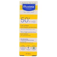 Mustela תחליב להגנה גבוהה מאוד מהשמש +SPF50 לתינוקות וילדים 40 מ"ל למכירה , 4 image