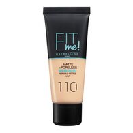 מייק אפ Maybelline Fit Me Matte & Poreless Foundation 110 Porcelain 30ml למכירה , 2 image