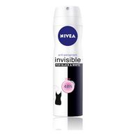 דאודורנט Invisible Black & White Original Antiperspirant ספריי לאישה 150 מ"ל Nivea למכירה 