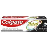 משחת שיניים משחת שיניים טוטאל פחם 75 מ"ל Colgate למכירה 