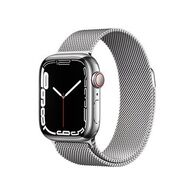 שעון חכם Apple Watch Series 7 41mm Stainless Steel Case Milanese Loop GPS + Cellular אפל למכירה 