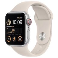 שעון חכם Apple Watch SE 2nd Gen 44mm Aluminum Case Sport Band GPS + Cellular אפל למכירה 