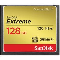 כרטיס זיכרון SanDisk Extreme SDCFXSB-128G 128GB Compact Flash סנדיסק למכירה 