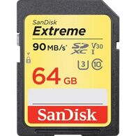 כרטיס זיכרון SanDisk Extreme SDSDXVE-064G 64GB SD סנדיסק למכירה 
