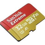 כרטיס זיכרון SanDisk Extreme SDSQXAF-032G 32GB Micro SD סנדיסק למכירה 