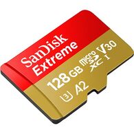 כרטיס זיכרון SanDisk Extreme Extreme Micro SDXC 128GB SDSQXA1-128G 128GB Micro SD סנדיסק למכירה 