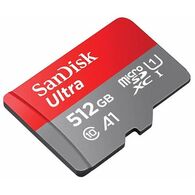 כרטיס זיכרון SanDisk Ultra SDSQUAR-512G 512GB Micro SD סנדיסק למכירה 