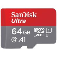 כרטיס זיכרון SanDisk Ultra SDSQUAR-064G 64GB Micro SD סנדיסק למכירה 