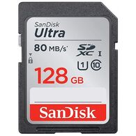 כרטיס זיכרון SanDisk Ultra Ultra SDXC SDSDUNB-128G-GN6IN 128GB SD סנדיסק למכירה 