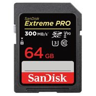 כרטיס זיכרון SanDisk Extreme Pro Extreme Pro 64GB SDXC SDSDXDK-064G-GN4IN 64GB SD סנדיסק למכירה 