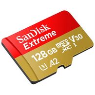 כרטיס זיכרון SanDisk Extreme Extreme 128GB Micro SD SDSQXAA-128G-GN6GN 128GB Micro SD סנדיסק למכירה 