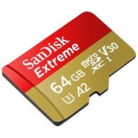 כרטיס זיכרון SanDisk Extreme Extreme 64GB Micro SD SDSQXAH-064G-GN6GN 64GB SD UHS-I סנדיסק למכירה 