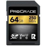 כרטיס זיכרון ProGrade SDXC UHS-II V60 PGSD64GBKNA 64GB SD UHS-I למכירה 