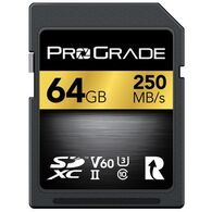 כרטיס זיכרון ProGrade SDXC UHS-II V60 PGSD64GBKNA 64GB SD UHS-I למכירה , 2 image