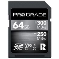 כרטיס זיכרון ProGrade SDXC UHS-II V90 Cobalt PGSD64GBCKNA 64GB SD UHS-I למכירה 