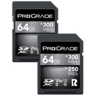 כרטיס זיכרון ProGrade SDXC UHS-II V90 Cobalt PGSD64GBCK2NA 64GB SD UHS-I למכירה , 2 image