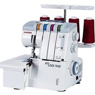 מכונת תפירה אוברלוק 744D Janome למכירה , 2 image