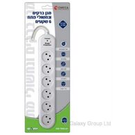 רב שקע עם מגן ברקים Omega OM-QD-06 למכירה , 3 image