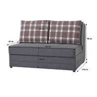 ספה דו מושבית Home Decor ספה דו מושבית נפתחת למיטה עמית למכירה , 3 image