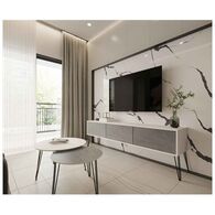 סט סלוני סט מזנון וזוג שולחנות דגם בטון משולב Panda Style למכירה , 3 image