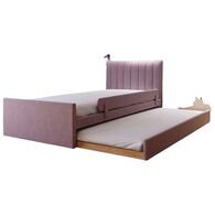 מיטת יחיד מיטת חבר מרופדת בד קטיפה דגם סנדי PandaStyle למכירה , 2 image