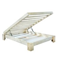 מיטה וחצי בסיס מיטה מעץ מלא + ארגז מצעים Olympia למכירה , 2 image