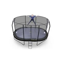 טרמפולינה אובלית שחורה 4.0*2.7 מטר Jumpking למכירה 