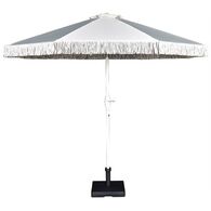 שמשייה 7786 שמשיה לבנה עם פרנזים קוטר 2.7 מטר דגם וינסוס H.klein  2.7 מטר למכירה , 2 image