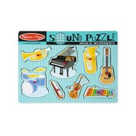 732 Musical Instruments Sound Puzzle 8 Pieces Melissa & Doug למכירה 