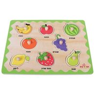 16078 פאזל כפתור הכרת פירות 8 חלקים Pit Toys למכירה 
