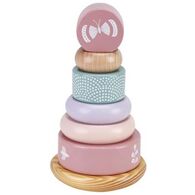 12207 מגדל טבעות עץ פסטל ורוד Pit Toys למכירה 