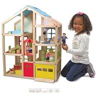 Melissa & Doug 2462 Hi-Rise Wooden Dollhouse and Furniture Set למכירה , 4 image