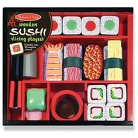 Melissa & Doug 2608 Sushi Slicing Play Set - Wooden Play Food למכירה 